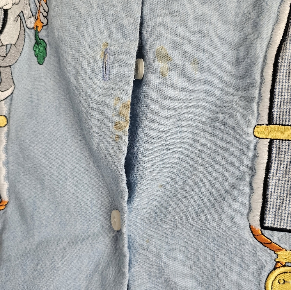 Looney Tunes Light Blue Denim Shirt - Picture 2 of 4